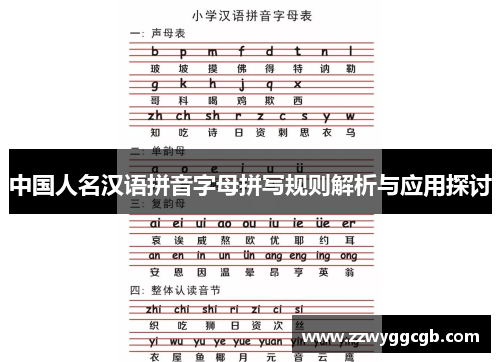 中国人名汉语拼音字母拼写规则解析与应用探讨